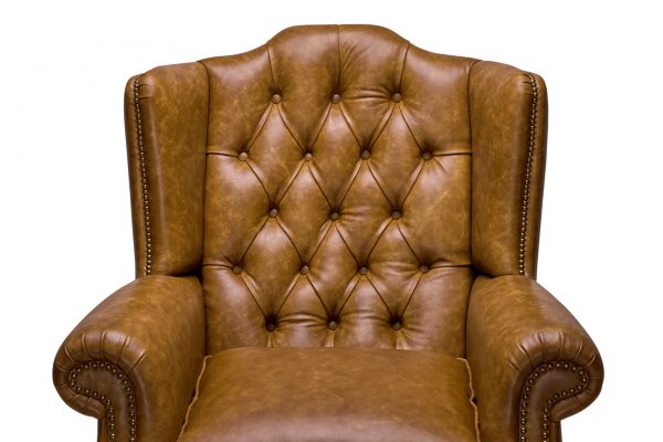 imran taba gerçek deri klasik kapitoneli berjer koltuk tasarımı